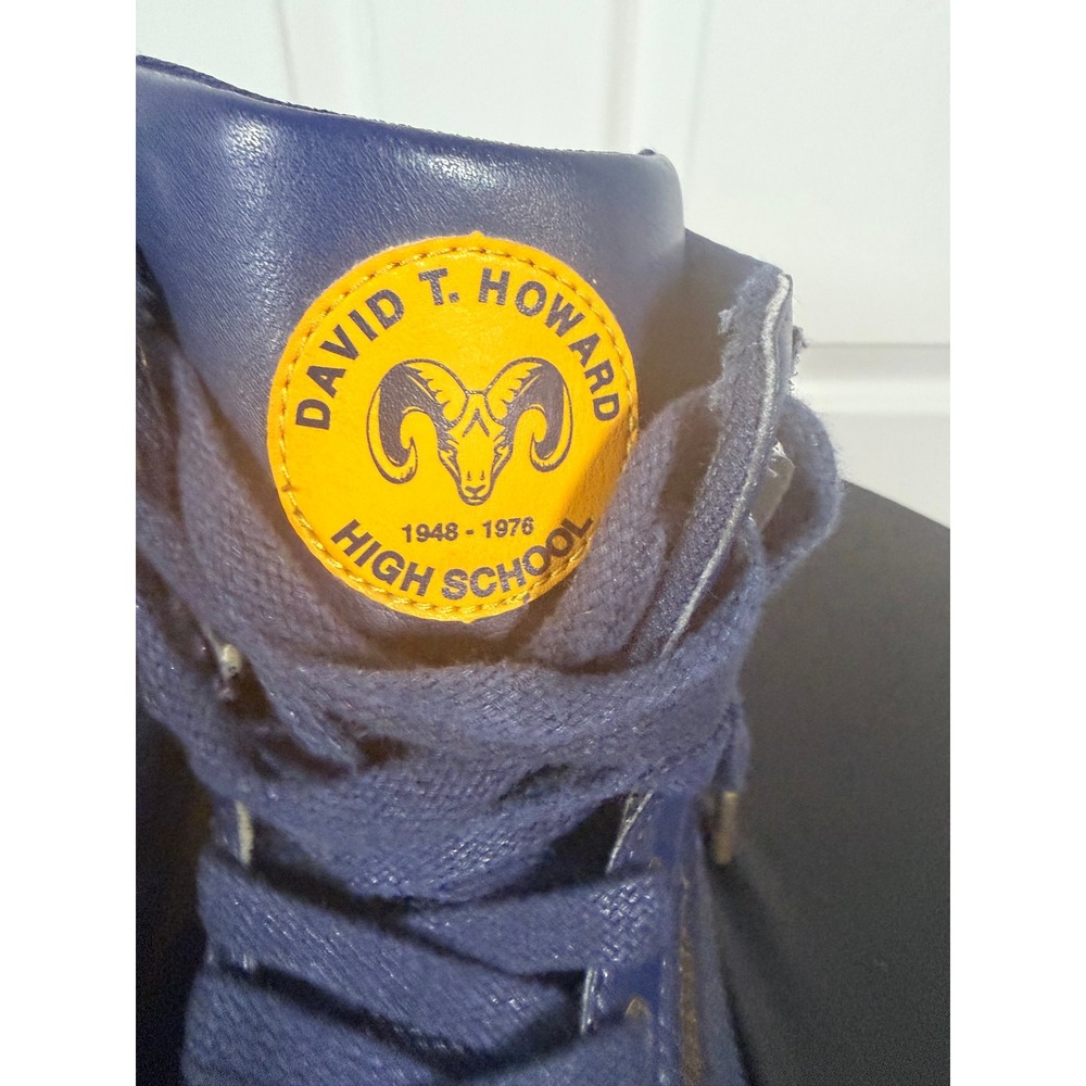 Puma Contact Sky II Hi David T Howard High School Navy Yellow Sneakers 364442 01 - Picture 8 of 8